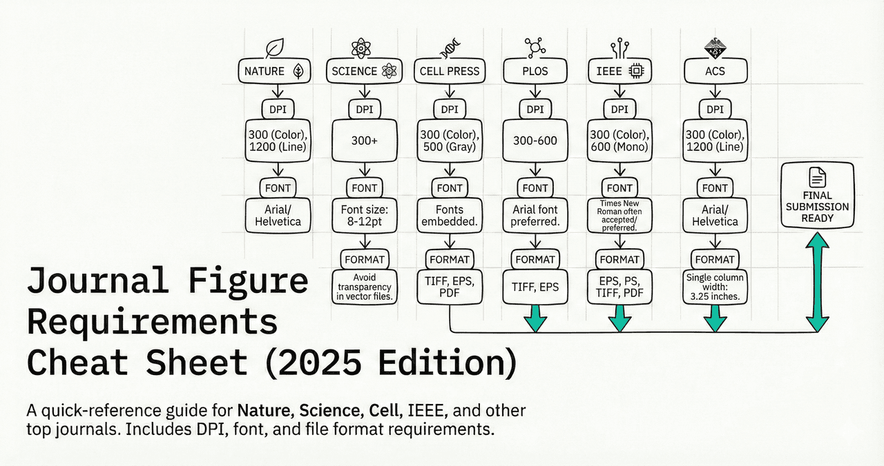 Journal Figure Requirements Cheat Sheet (2026 Edition)