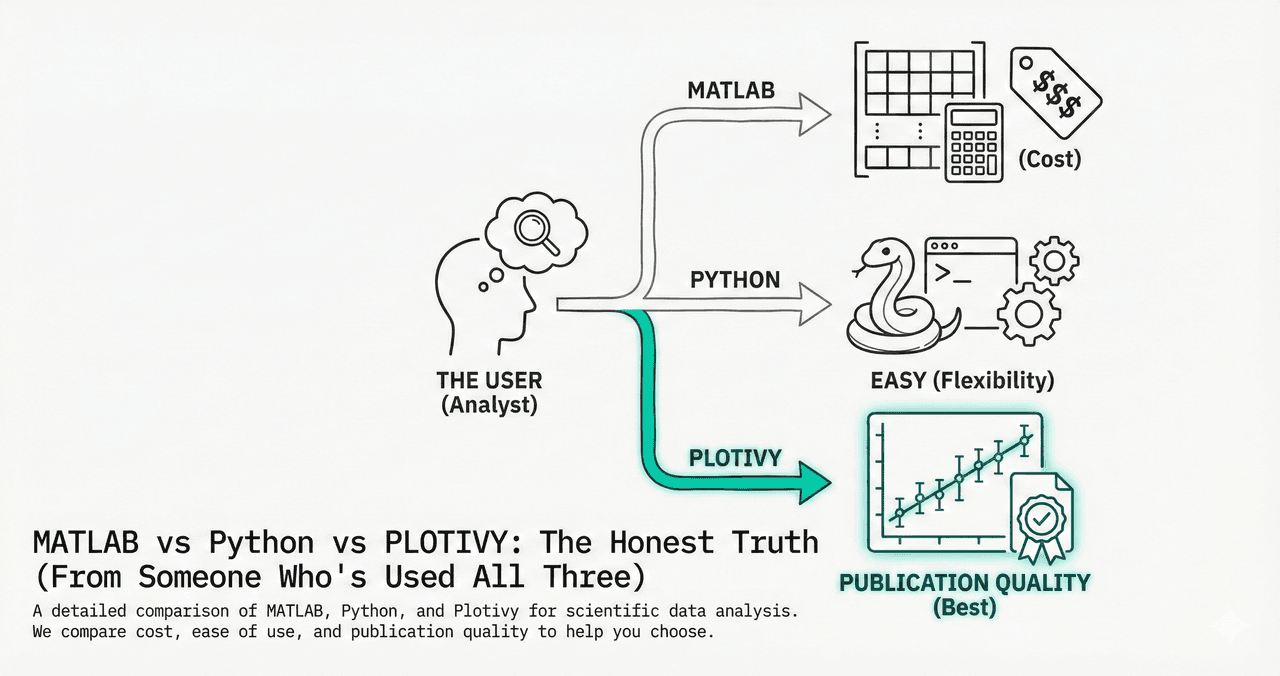 MATLAB vs Python vs Plotivy: The Honest Truth